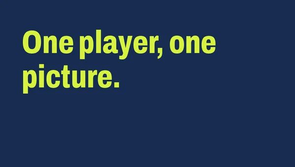 One player, one picture.